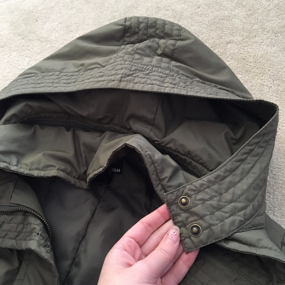 ⭐️ Women’s Field Jacket Removeable Hood Belt Khaki - Picture 15 of 16